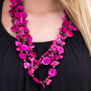 paparazzi Jewelry - Living The Tropical Life Pink Beaded Necklace Set paparazzi Jewelry - Living The Tropical Life Pink Beaded Necklace Set